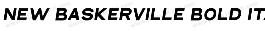 New Baskerville Bold Italic BT字体转换
